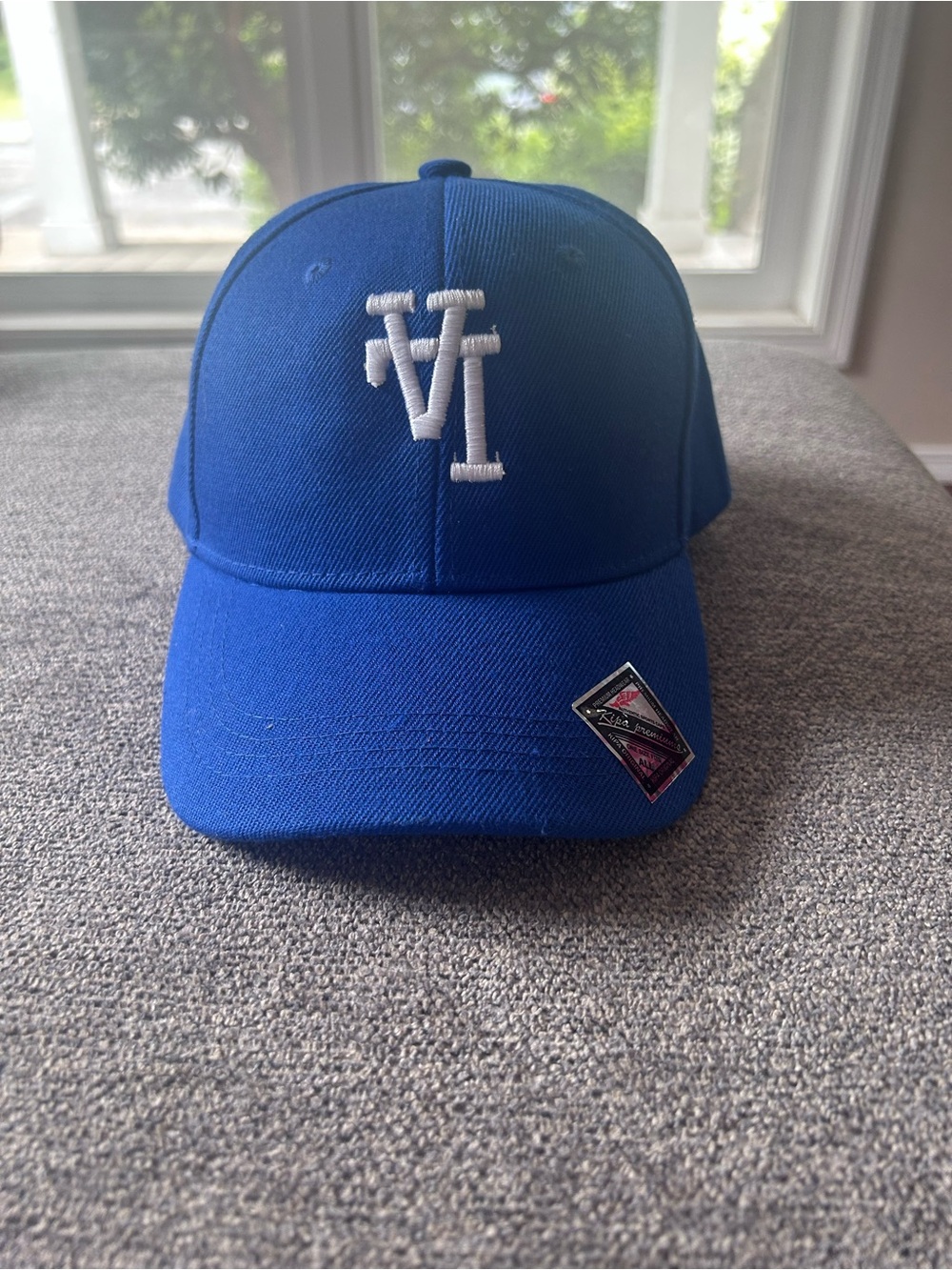 Blue LA Dodgers Embroidered Baseball Cap - Upside Down Logo Design